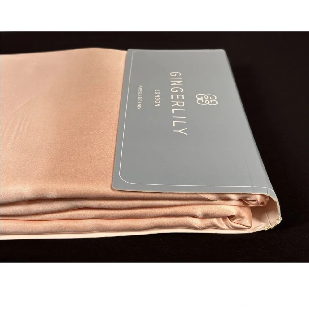 Gingerlily London King Mulberry Silk Duvet Cover Pure Silk Rose Pink 100% Luxury